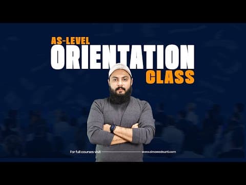 AS Level Business 9609 Orientation